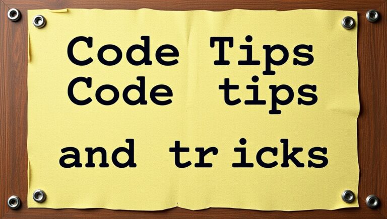 code tips and tricks buzzardcoding