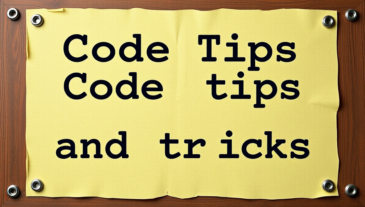 code tips and tricks buzzardcoding